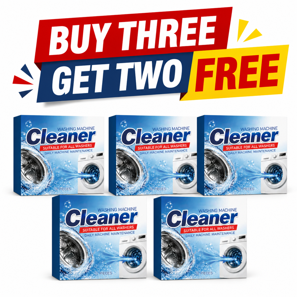 Deep Cleaning Washing Machine Cleaner Tablets