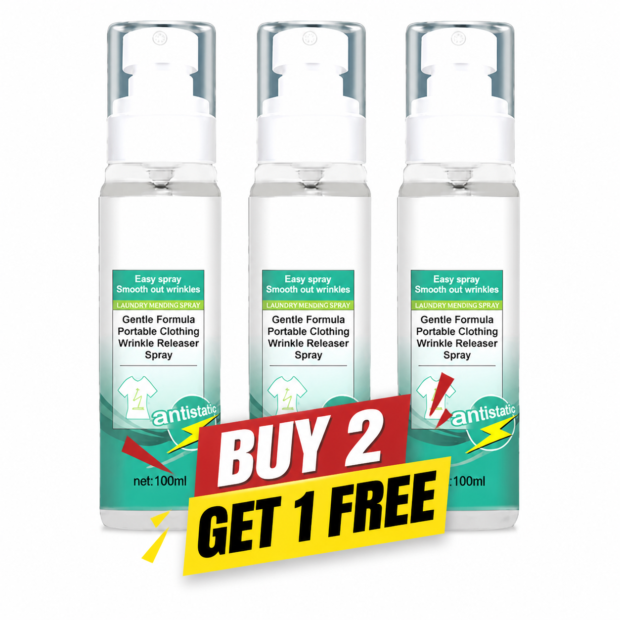 Gentle Formula Portable Clothing Wrinkle Releaser Spray