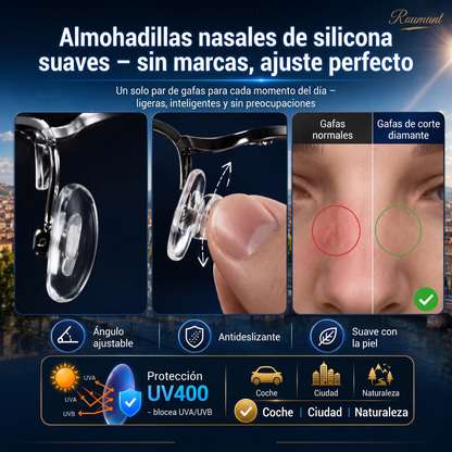 🔥Nuevas gafas de lectura de doble uso antiazules de alta dureza de zafiro✨