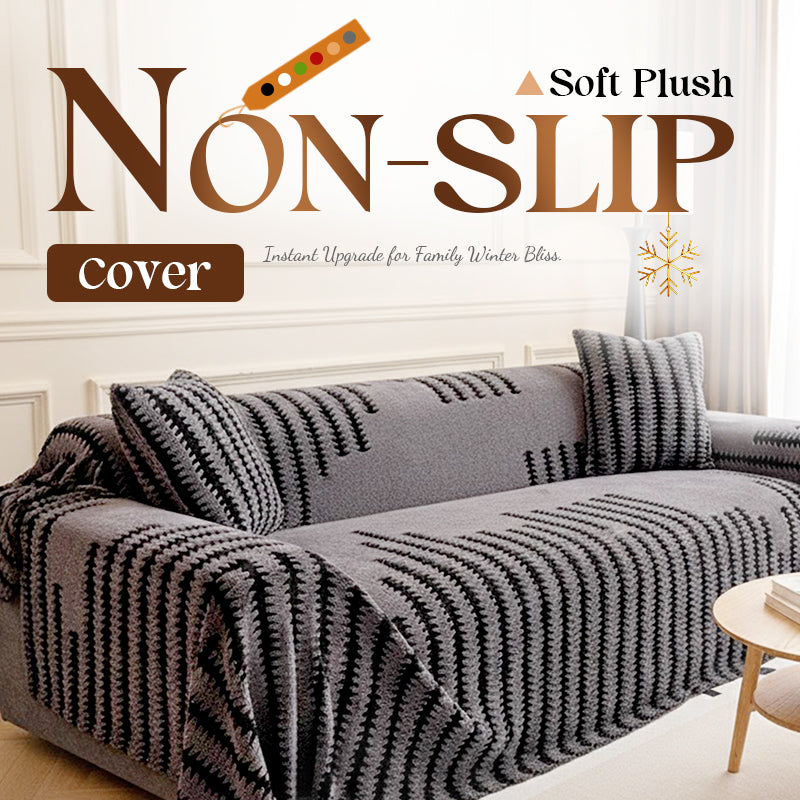 SCOMERI⚡ Plush Non-Slip Sofa Cover🛋️