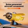 🔥Solar powered airplane shaped car ornaments