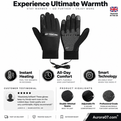 Winter Outdoor Warm Electric Heated Gloves