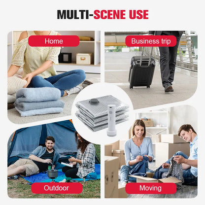 🔥 Travel Vacuum Storage Bags & Portable Pump Set