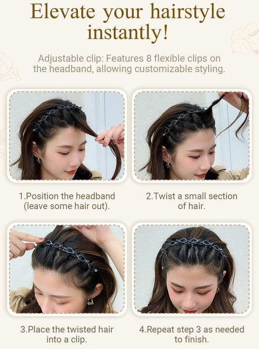 🌸Braided Hairband Clip🌸