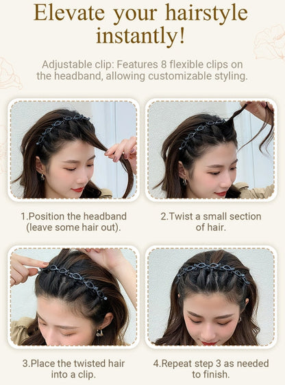 🌸Braided Hairband Clip🌸
