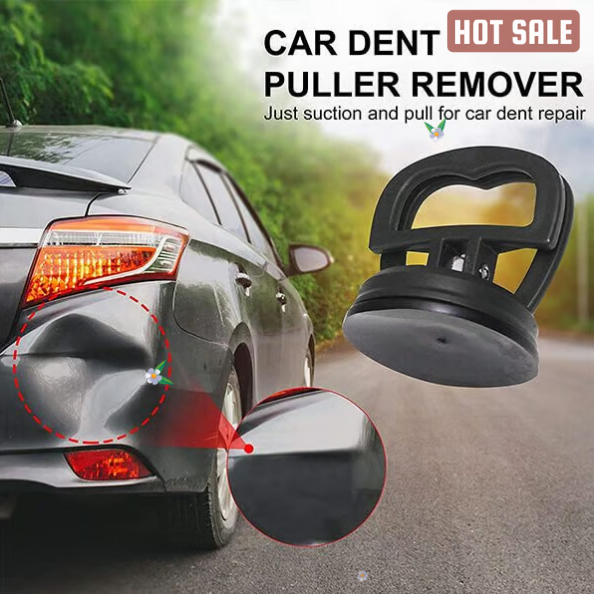 Suction cups to remove dents from car bodywork
