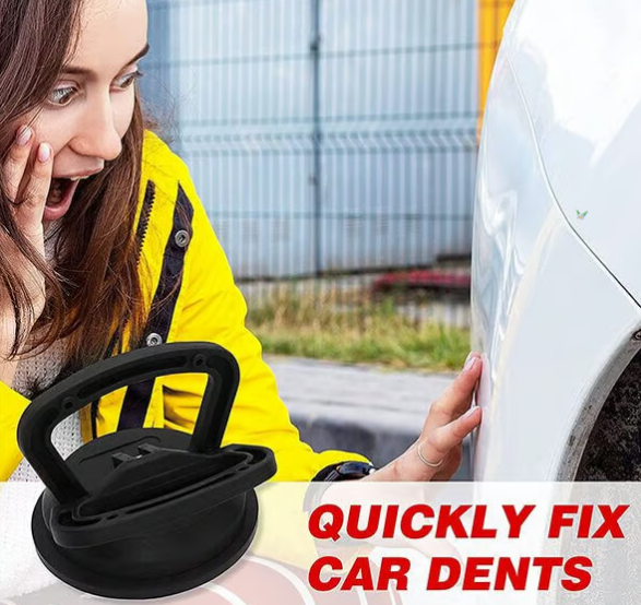 Suction cups to remove dents from car bodywork