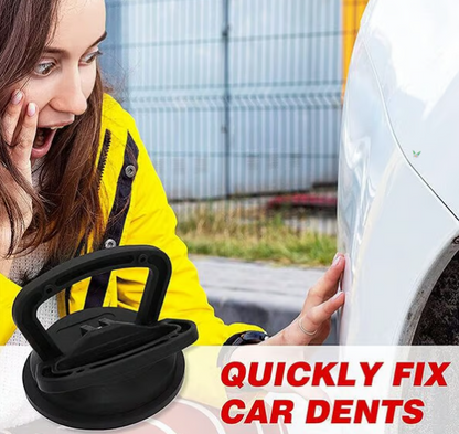 Suction cups to remove dents from car bodywork