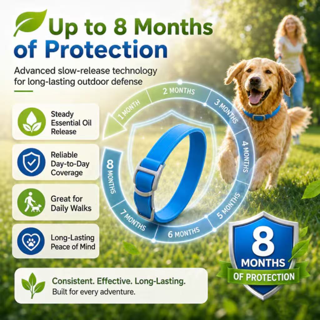 ⏳Limited-time 50% off⏰Natural Essential Oil Pet Pest Repellent Collar🐶🛡️