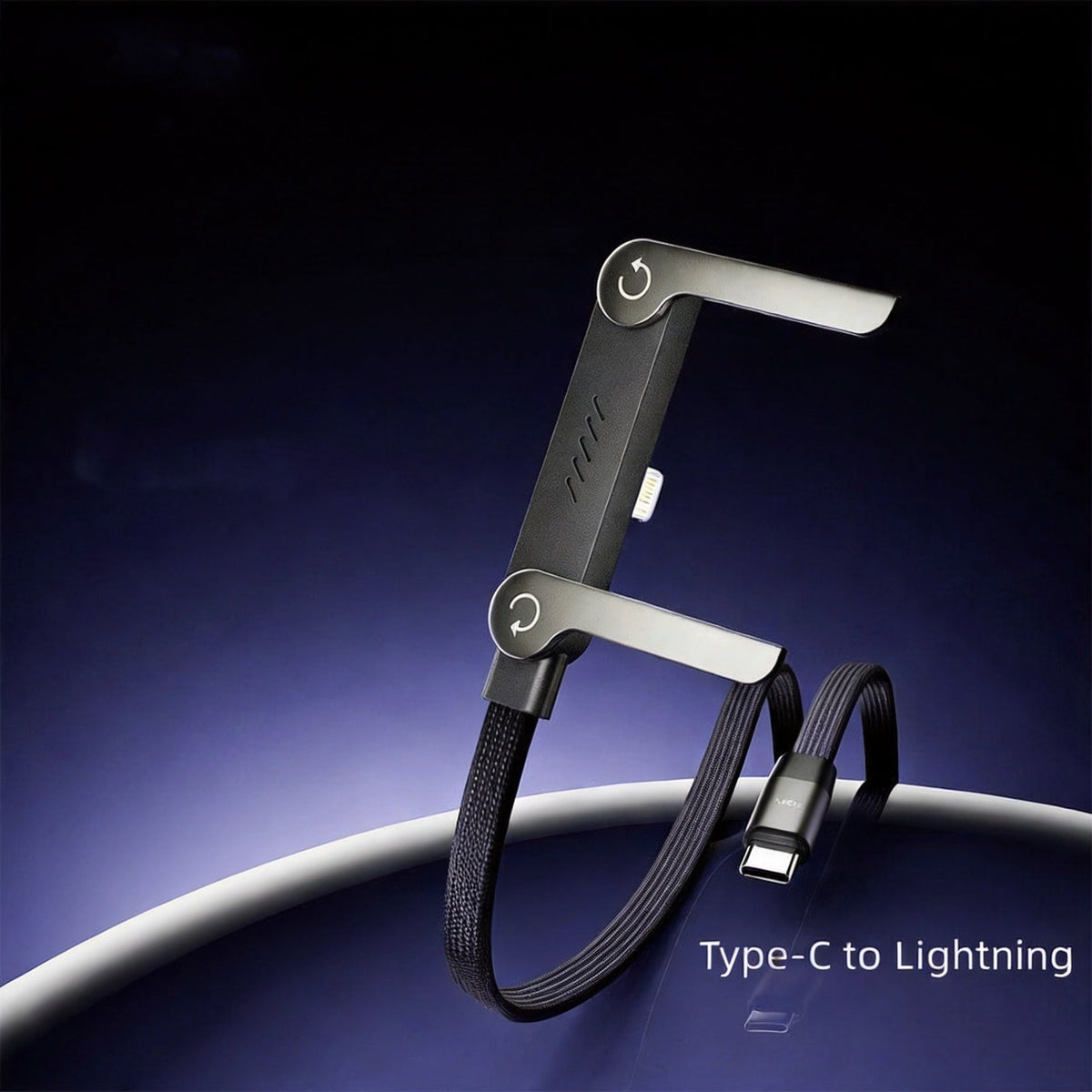 🥳2026 HOT SALE🥳💞50K+ SOLD! 🔌📱 240W Fast Charging Cable with Stand – built-in adjustable phone stand for hands-free video calls. 1.5m, zinc alloy, 90° connector – charge & watch anywhere! 🎬✅
