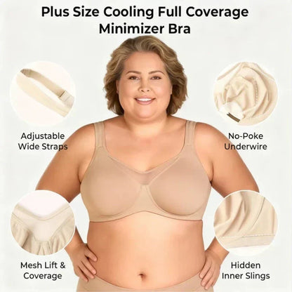 ⏳Last Day Special Price £7.99💐Women's Elegant Sheer Full Coverage Plus Size Bra