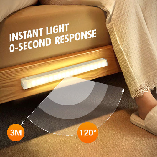 🔥 BUY 3 GET 4! 💡 SMART MOTION SENSOR LIGHT - Magnetic Base & Color Changing, Auto-On in Darkness, Perfect for Wardrobe/Stairs/Corridor 🌈🚪