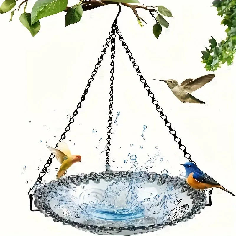 🔥💐SPRING DAY SALE- 50% OFF⚡50K+ SOLD!🐦Solar Cascade Hanging Bird Bath Fountain