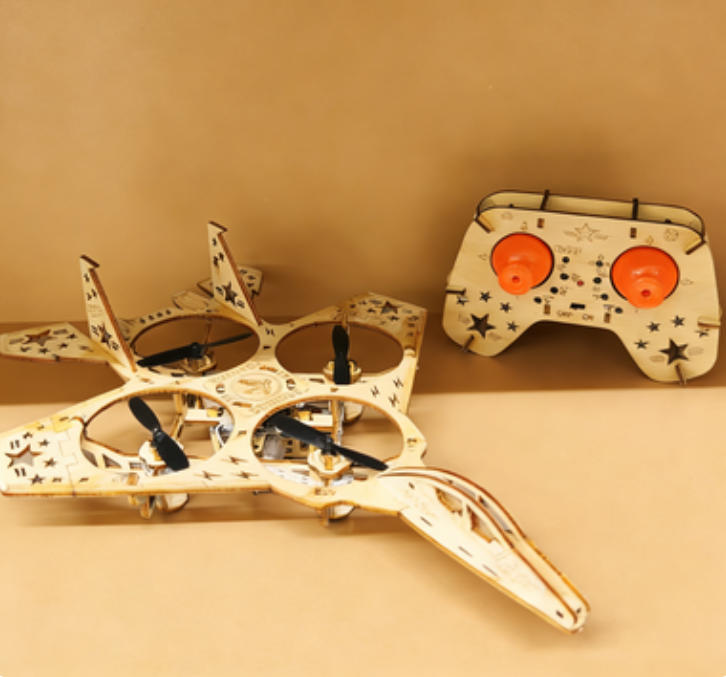 ✈️ LIMITED-TIME 50% OFF! 💥 DIY Wooden Drone Building Kit – Altitude Hold, STEM Learning, Family Fun ✨
