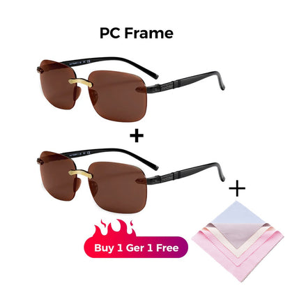 High-definition, frameless, protective sunglasses