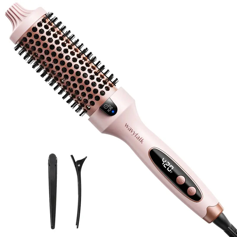 🔥2-in-1 Magic Styler | Heated Straightener & Curler Comb | Switch Hairstyles in Seconds💁‍♀️