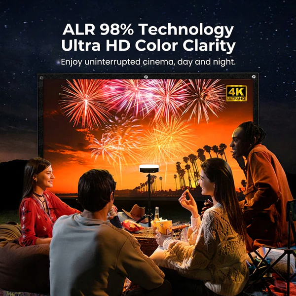 ⌛Limited-time offer-Portable Projector 4K Anti-Light Folding Screen