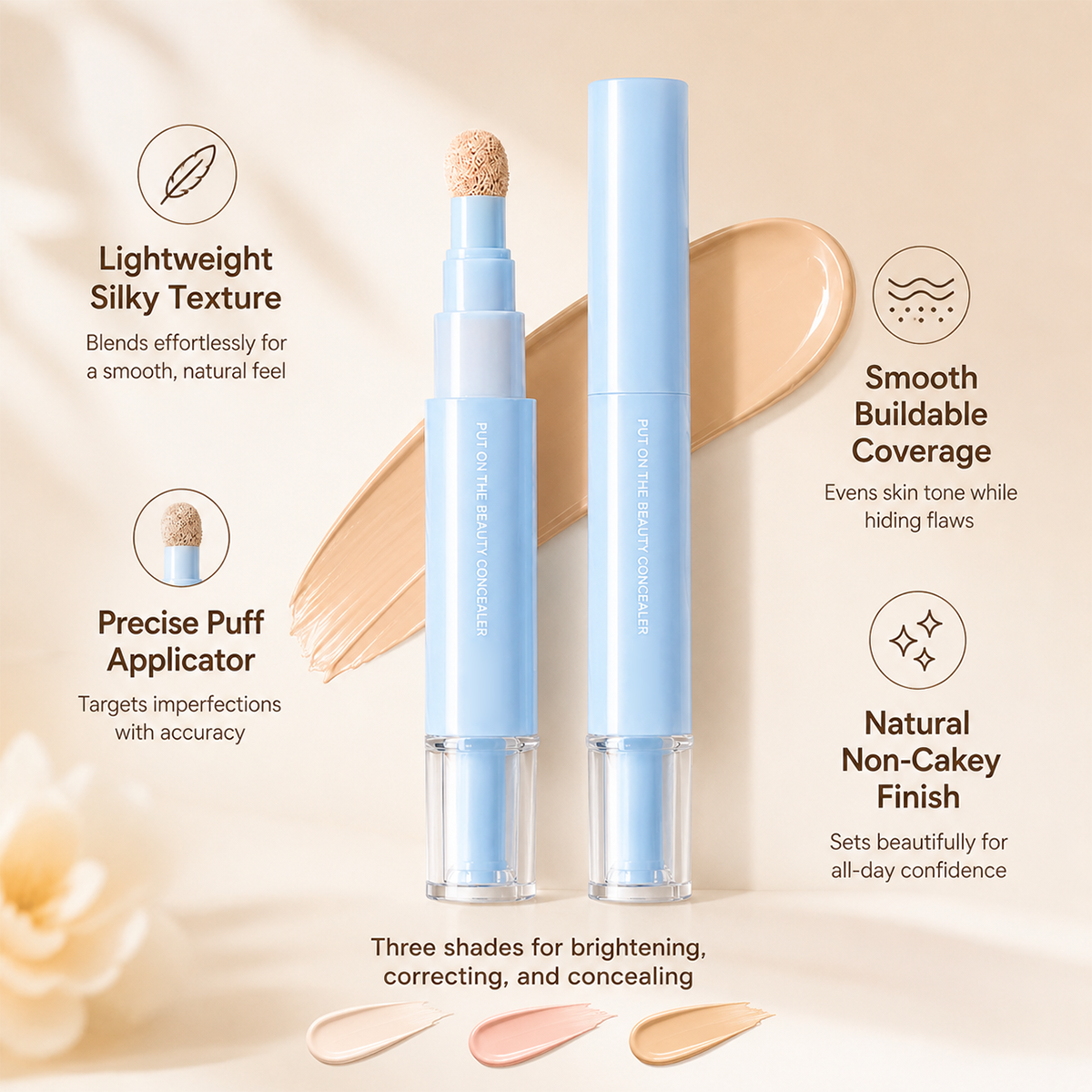 ⏰Multipurpose Hydrating Liquid Concealer Pen💄