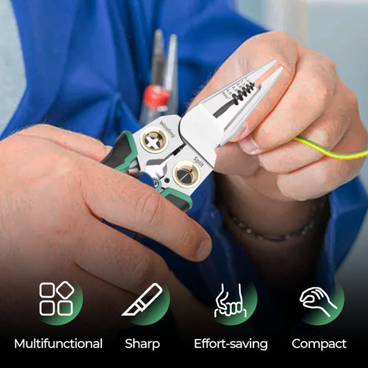 🔧 LIMITED-TIME 50% OFF! ✨ 8-in-1 Multi-Functional Wire Stripper Scissors With Electrical Test ✨