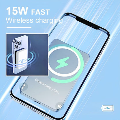 ⏰ Fast Charge Portable Wireless Magnetic Power Bank