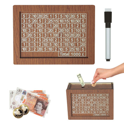 🎁 Hot Sale 54% OFF 🔥Wallet Fattening Program——Cash Vault Wooden Savings Box