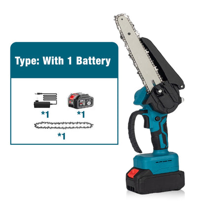 🔥Limited Time Promotion 50% OFF🔥6-inch Cordless Mini Chainsaw with 2 Batteries