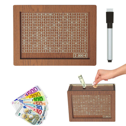 🎁 Hot Sale 54% OFF 🔥Wallet Fattening Program——Cash Vault Wooden Savings Box