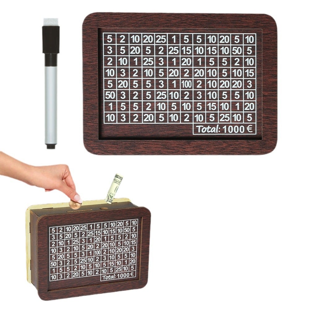 🎁 Hot Sale 54% OFF 🔥Wallet Fattening Program——Cash Vault Wooden Savings Box