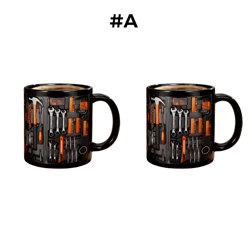 🏆Last day of sale: 62% discount ✨🔨Funny coffee mug – toolbox set for mechanics🍵