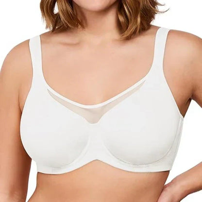 ⏳Last Day Special Price £7.99💐Women's Elegant Sheer Full Coverage Plus Size Bra
