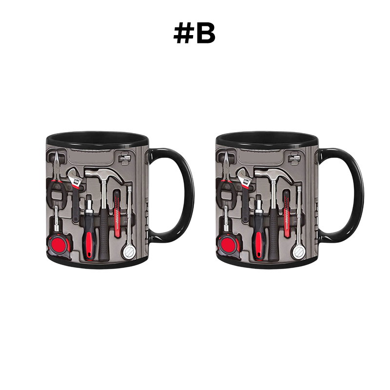 🏆Last day of sale: 62% discount ✨🔨Funny coffee mug – toolbox set for mechanics🍵