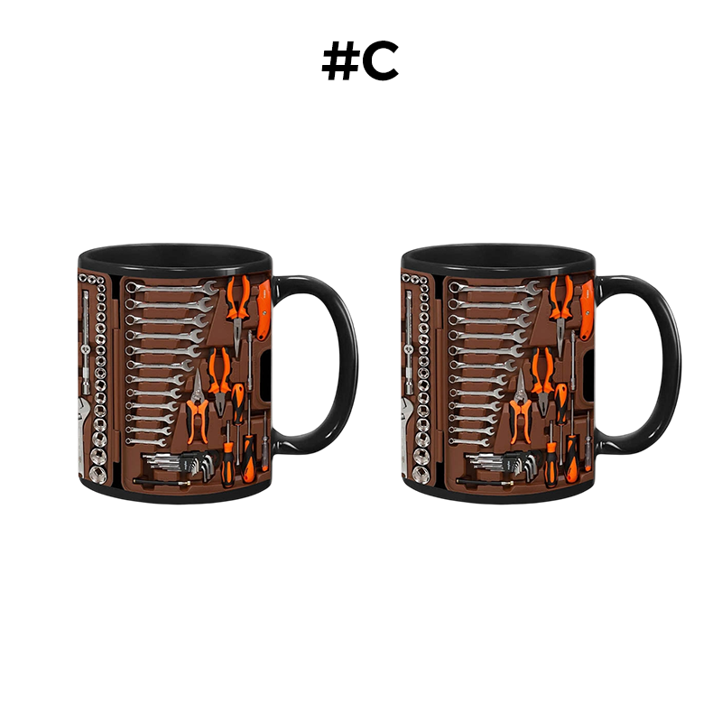 🏆Last day of sale: 62% discount ✨🔨Funny coffee mug – toolbox set for mechanics🍵