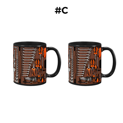 🏆Last day of sale: 62% discount ✨🔨Funny coffee mug – toolbox set for mechanics🍵