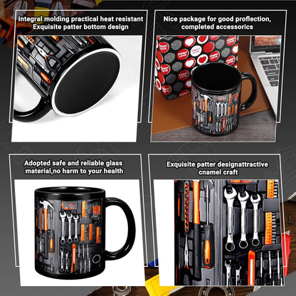 🏆Last day of sale: 62% discount ✨🔨Funny coffee mug – toolbox set for mechanics🍵