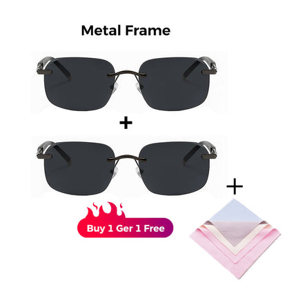High-definition, frameless, protective sunglasses