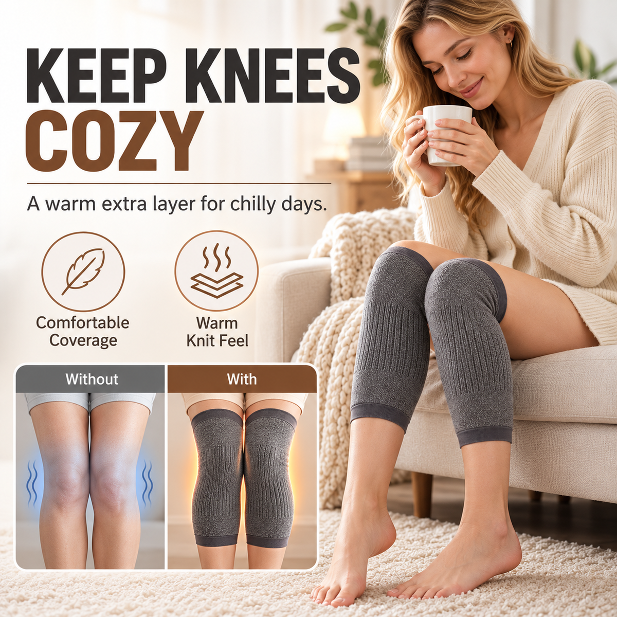 Winter Special❄️Soft And Warm Faux Cashmere Knee Pads
