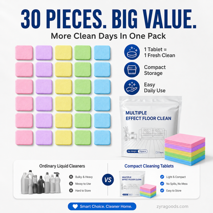 30-Pieces Multi-Effect Floor Cleaning Sheets
