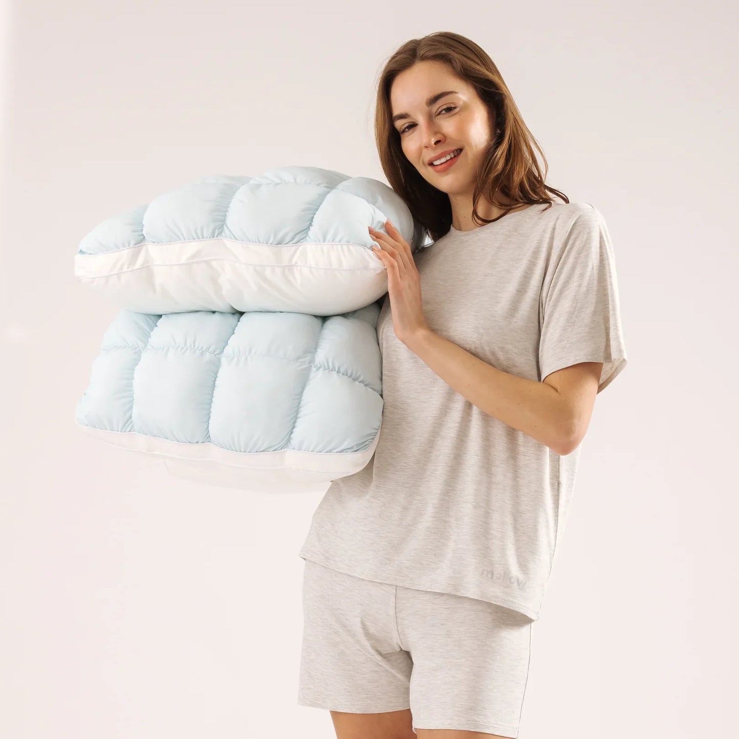 🔥50K+ Sold ☁️Ultra-Soft High Elastic Bed Pillow 🛌Ergonomic Neck Support Sleeping Pillow
