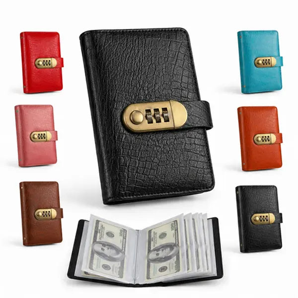 A6 savings notebook,3-Digit Resettable Password Lock，suitable for storing money and important.