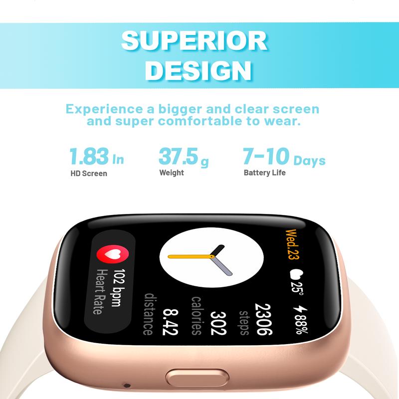 ✨ Smart Watch for Women Men, Fitness Tracker with Answer/Make Calls, Fitness Watch with Sleep Tracker/100 Sports/IP68 Waterproof Pedometer ⌚