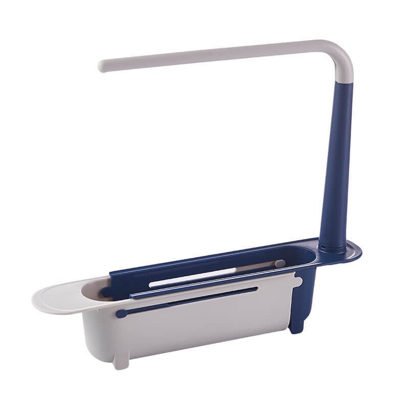 🧽🚰Adjustable Sink Storage Rack – Expandable Kitchen Sponge & Towel Organizer🧻