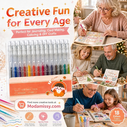 🎁Glitter Gel Pen Set – Smooth Writing 🎨