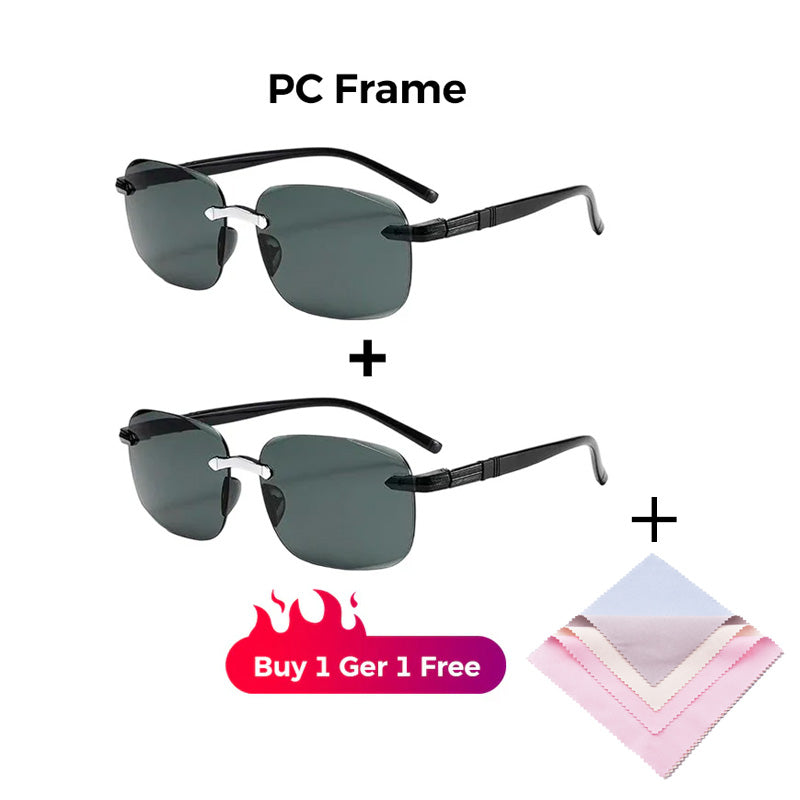 High-definition, frameless, protective sunglasses