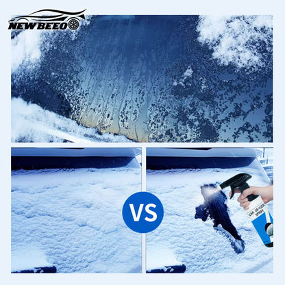 ❄️-45℃ Ultra-Fast Ice Melting, Non-Toxic Windshield Defroster 🚗 Multi-Use for Windows/Headlights/Doors (Protects Paint & Wipers)🛡️