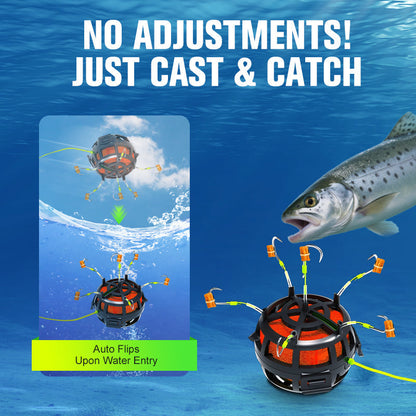 Reverse Bottom Bait Cage Fishing Hook