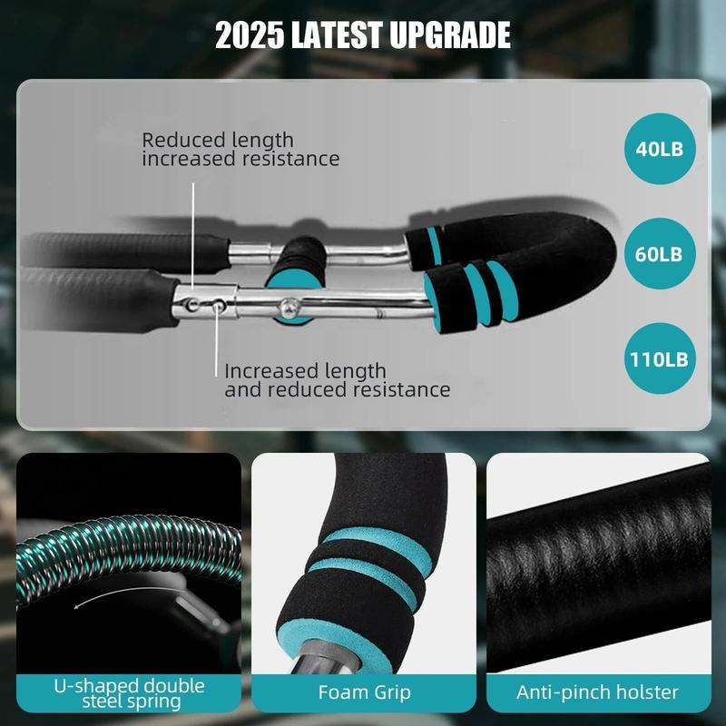 ✨🔥Adjustable weight bar for arm trainers, arm and torso strength training equipment, portable training device for home gyms and fitness