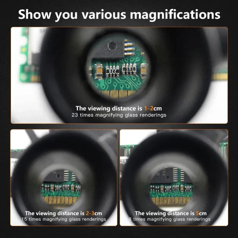 🌟 2026 Clarity Revolution | Adjustable Head Magnifier with Light | 3 Zoom Levels for Details 🔍【BUY2 GET1】