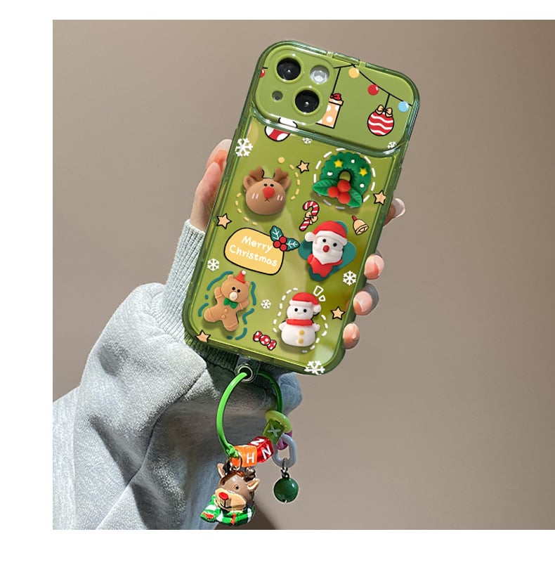 🎄Christmas Hot Sale 61% OFF🔥Christmas Tree Pendant Flip Mirror Case Cover For iPhone🎅