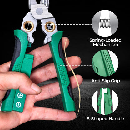 🔧 LIMITED-TIME 50% OFF! ✨ 8-in-1 Multi-Functional Wire Stripper Scissors With Electrical Test ✨