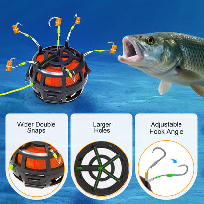 Reverse Bottom Bait Cage Fishing Hook